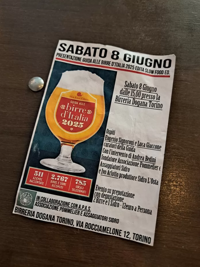 Guida alle Birre d'Italia 2025 Birreria Dogana Torino