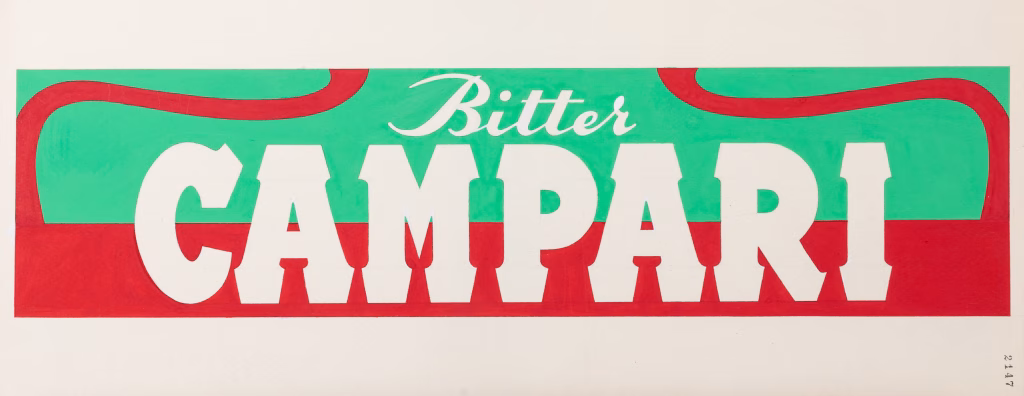 Bozzetto logo Bitter Campari,
non firmato, anni 60-70, credits
Galleria Campari