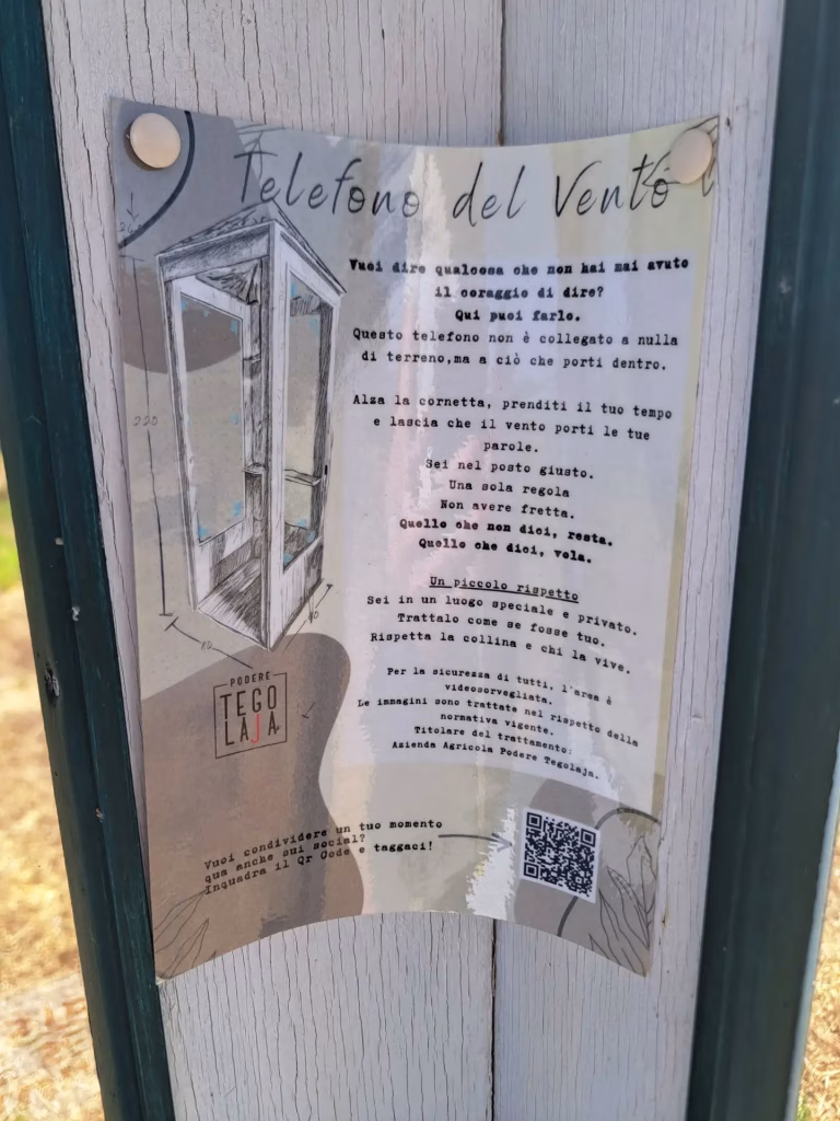 La Cabina del Vento sulle colline di Capannoli, un telefono senza linea per le parole rimaste in sospeso 2 La Cabina del Vento sulle colline di Capannoli, un telefono senza linea per le parole rimaste in sospeso