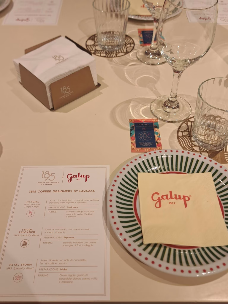 Galup festeggia il primo anno a Torino con 1895 Coffee Designers by Lavazza, 1° ottobre 2026 2 Galup festeggia il primo anno a Torino con 1895 Coffee Designers by Lavazza, 1° ottobre 2026