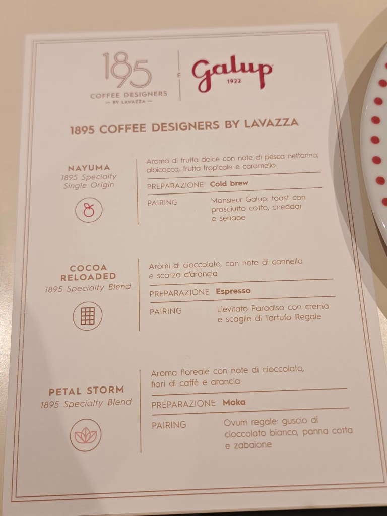 Galup festeggia il primo anno a Torino con 1895 Coffee Designers by Lavazza, 1° ottobre 2026 4 Galup festeggia il primo anno a Torino con 1895 Coffee Designers by Lavazza, 1° ottobre 2026