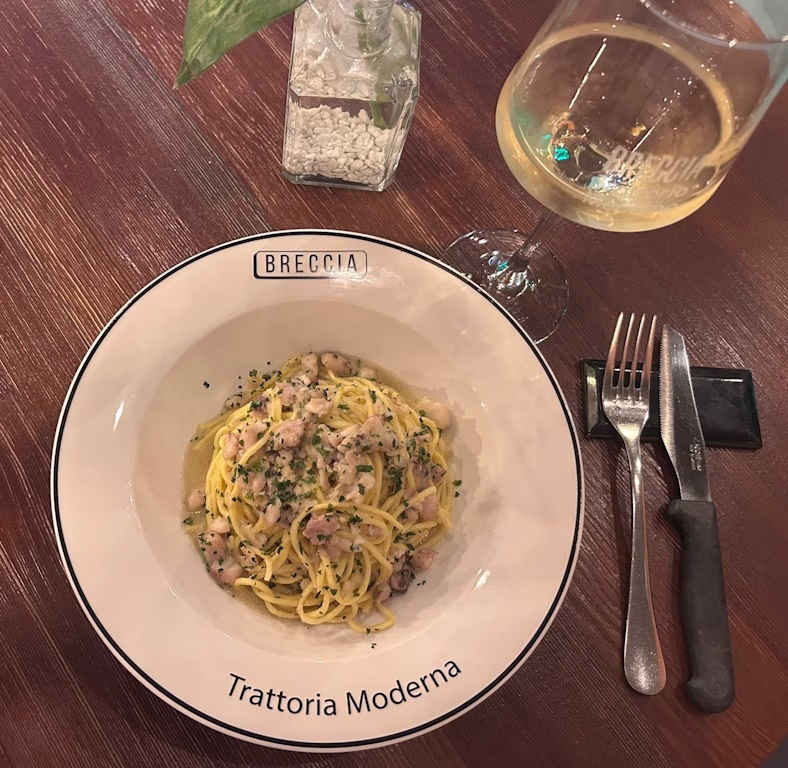 Tagliolini al ragù di mare, la ricetta di Briand Paredes da Breccia Trattoria Moderna 1 Tagliolino ragù mare - Breccia Trattoria Moderna