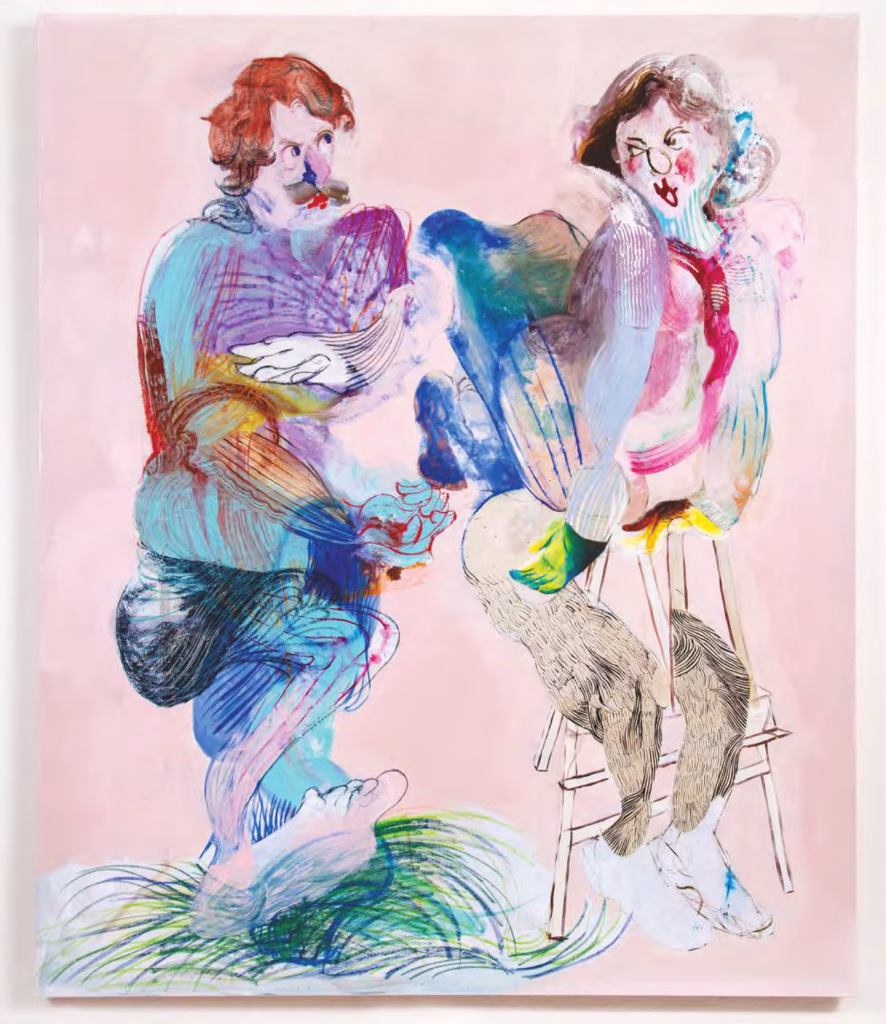 EXPO Metaverso Raffaello: dal 23 al 25 ottobre 2025 Urbino tra Rinascimento e nuove visioni artistiche 1 Virginia Rossi 2025 acrilico e olio su tela - 180 × 150 cm p